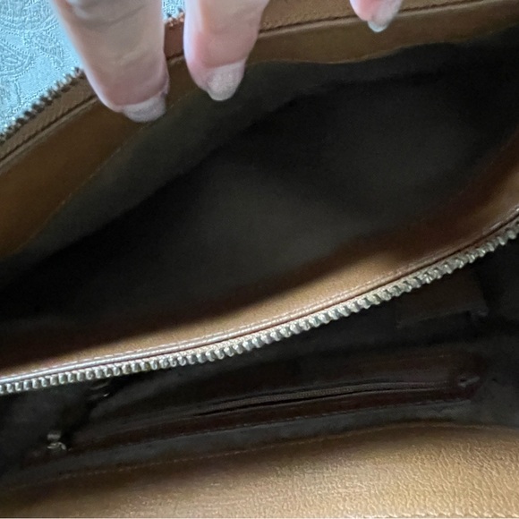 Anya Hindmarch leather satchel in tan leather - with 2 straps (with beach bag) - Picture 7 of 15